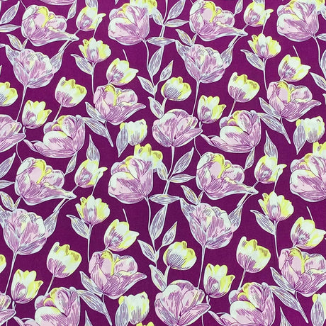 3 Metres, Printed Summer Dressmaking Viscose Fabric - 55" Wide (Viscose 31)