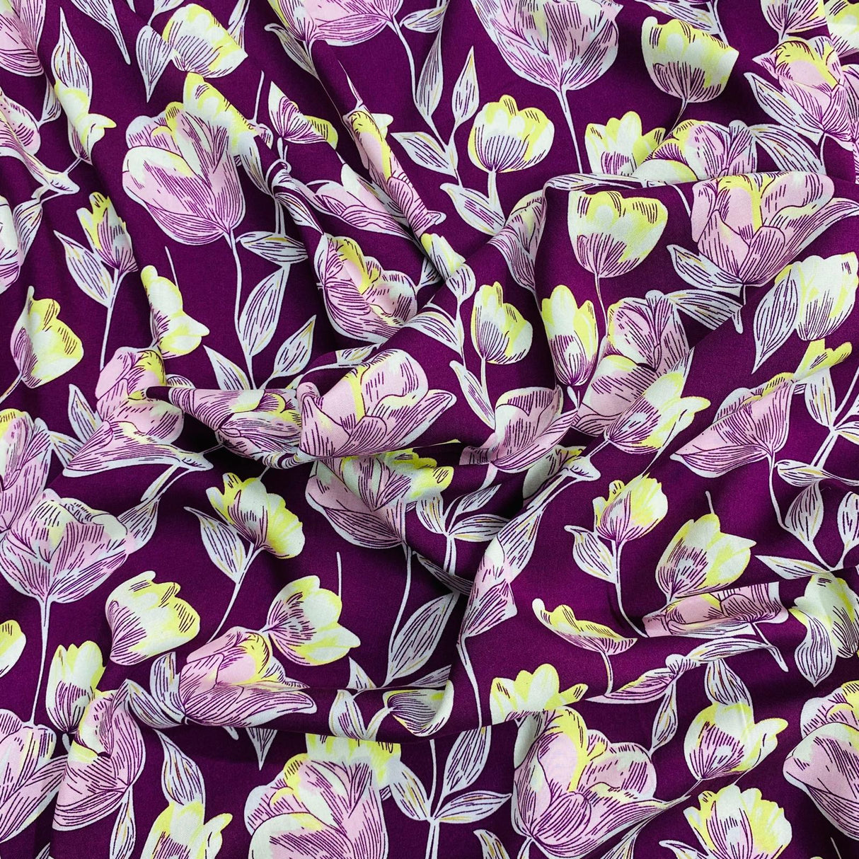 3 Metres, Printed Summer Dressmaking Viscose Fabric - 55" Wide (Viscose 31)