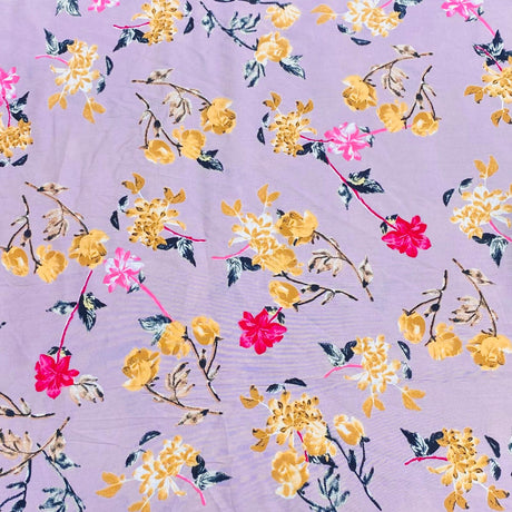 3 Metres, Printed Summer Dressmaking Viscose Fabric - 55" Wide (Viscose 51)