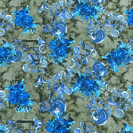3 Metres, Printed Summer Dressmaking Viscose Fabric - 55" Wide (Viscose 44)
