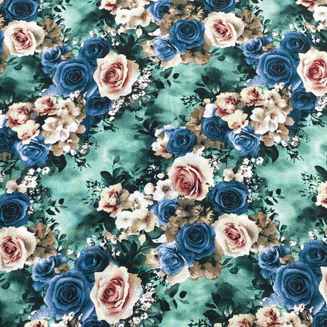 3 Metres, Printed Summer Dressmaking Viscose Fabric - 55" Wide (Viscose 53)