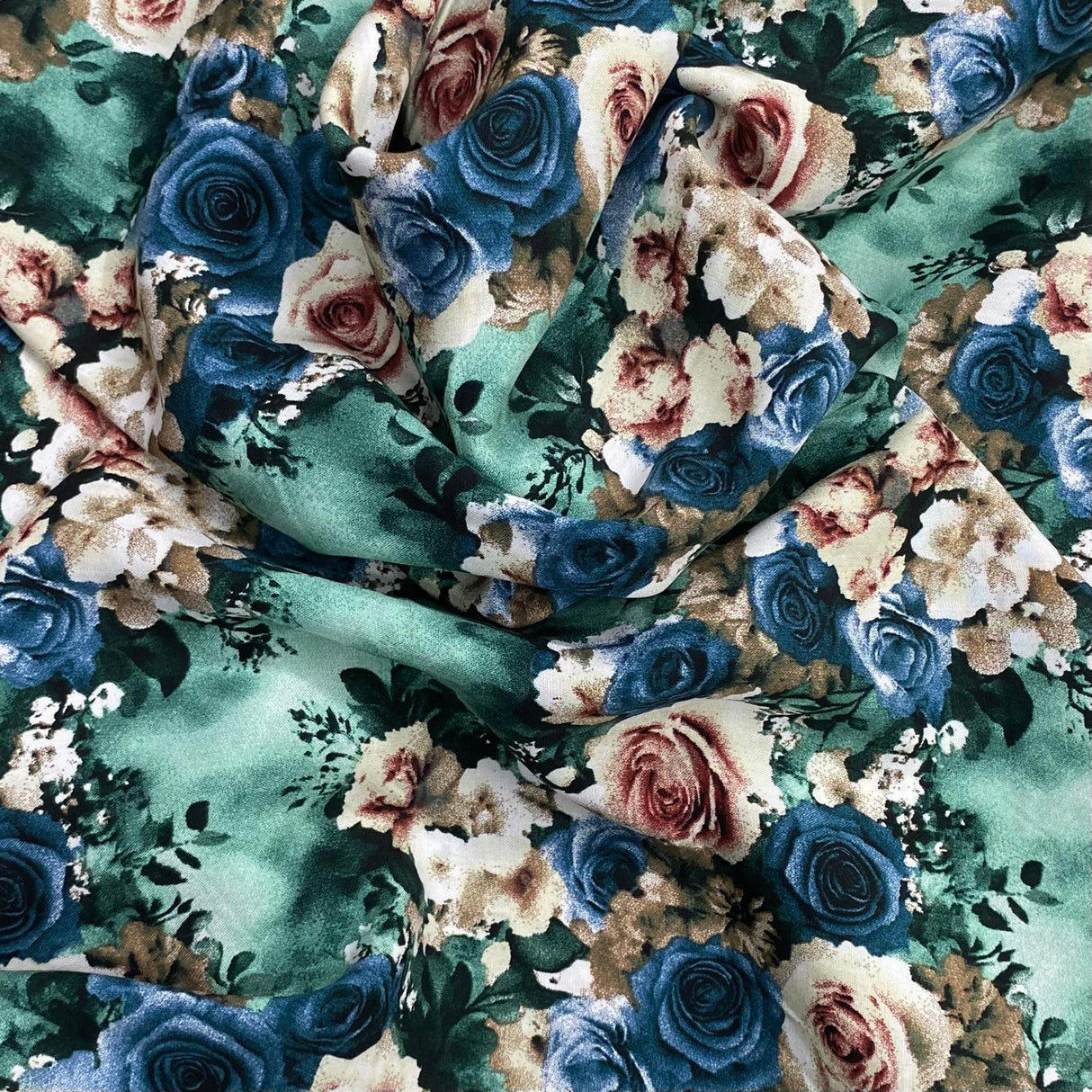 3 Metres, Printed Summer Dressmaking Viscose Fabric - 55" Wide (Viscose 53)