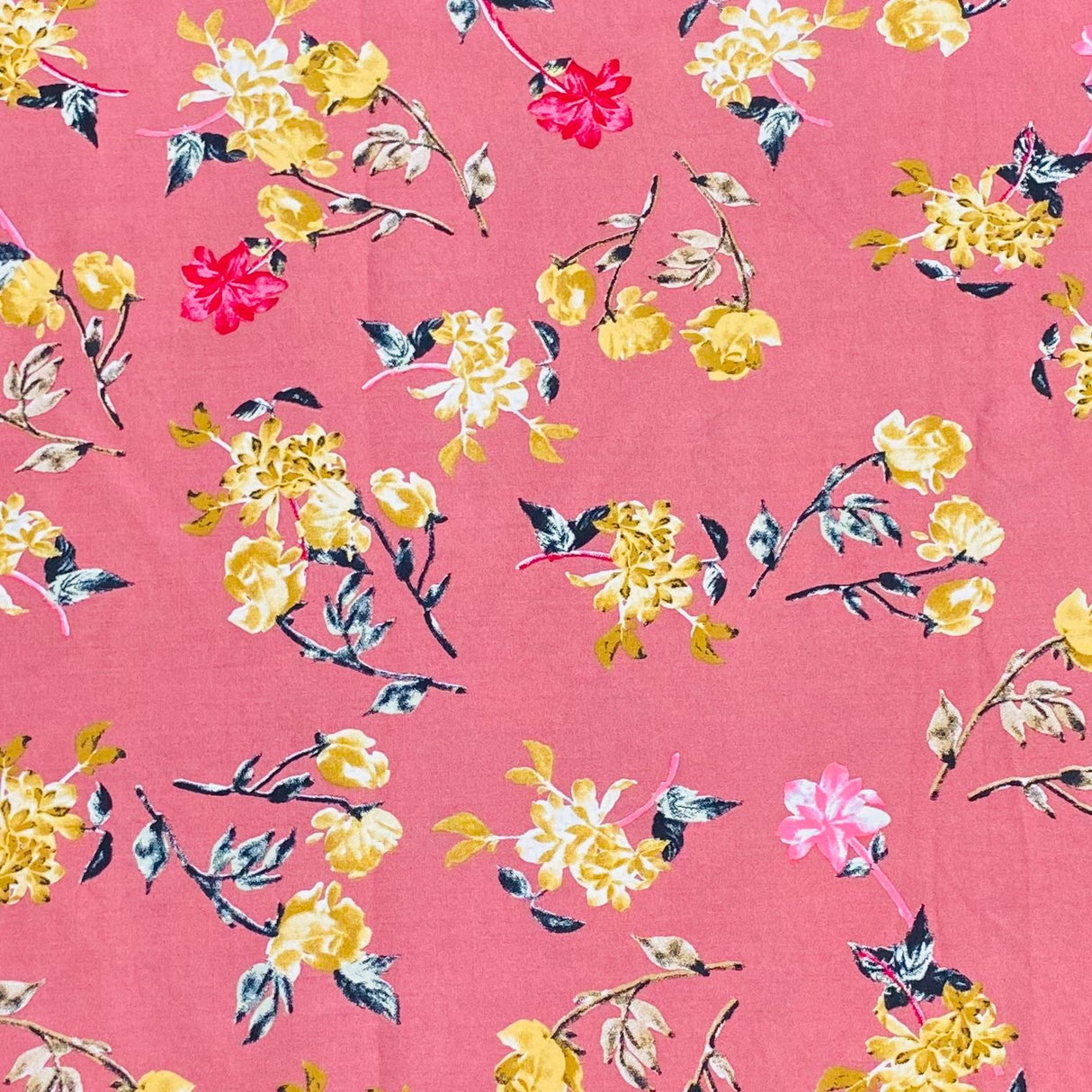 3 Metres, Printed Summer Dressmaking Viscose Fabric - 55" Wide (Viscose 59)