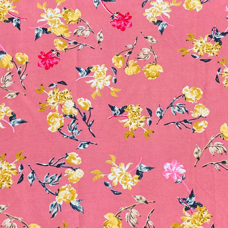 3 Metres, Printed Summer Dressmaking Viscose Fabric - 55" Wide (Viscose 59)