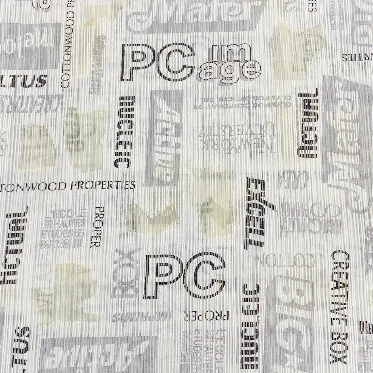 3 Metres Printed Pleated Fabric- 55'' Wide (New York)