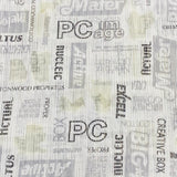 3 Metres Printed Pleated Fabric- 55'' Wide (New York)