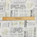 3 Metres Printed Pleated Fabric- 55'' Wide (New York)