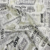3 Metres Printed Pleated Fabric- 55'' Wide (New York)