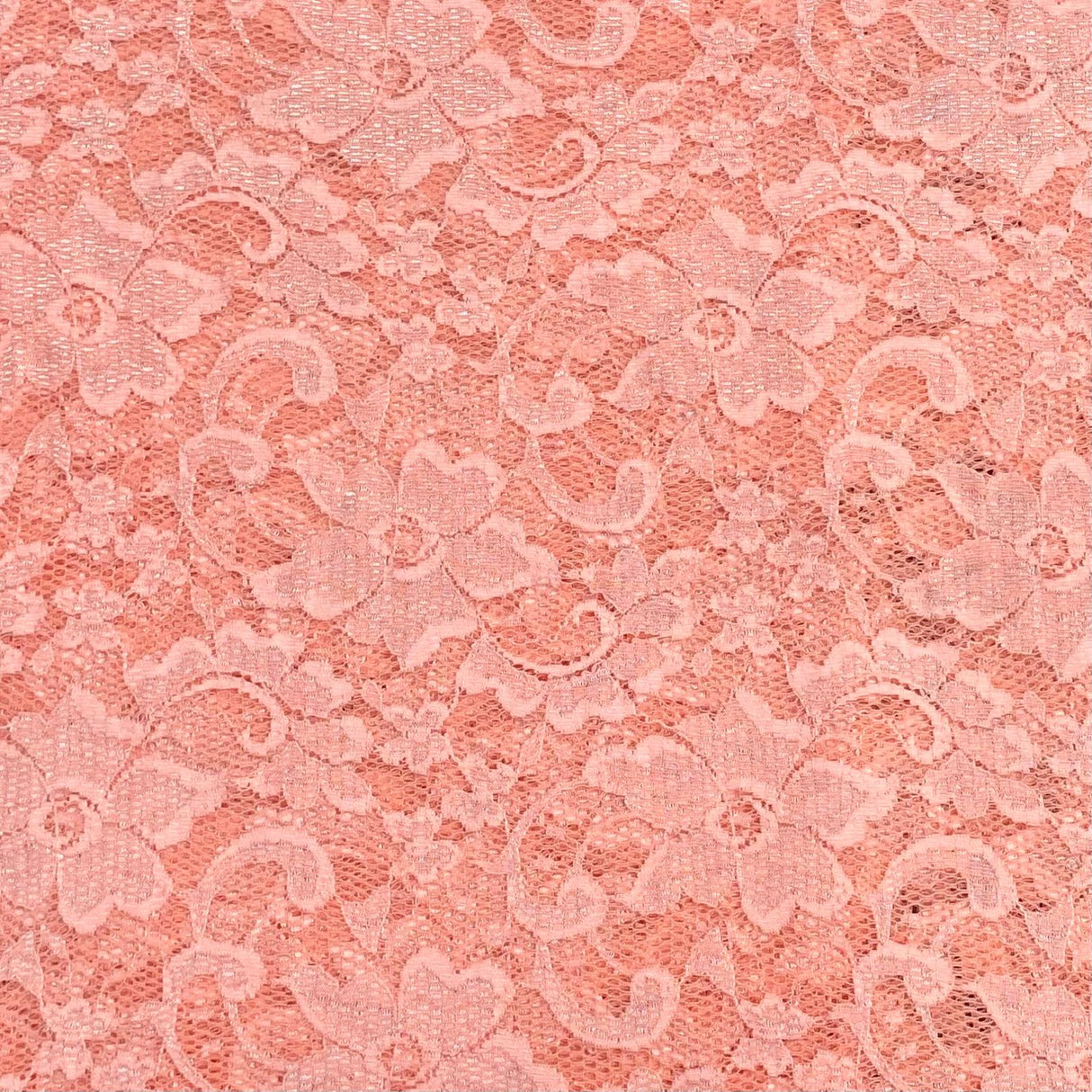3 Metres Luxurious Rachelle Lace- 55" Wide (Peach)