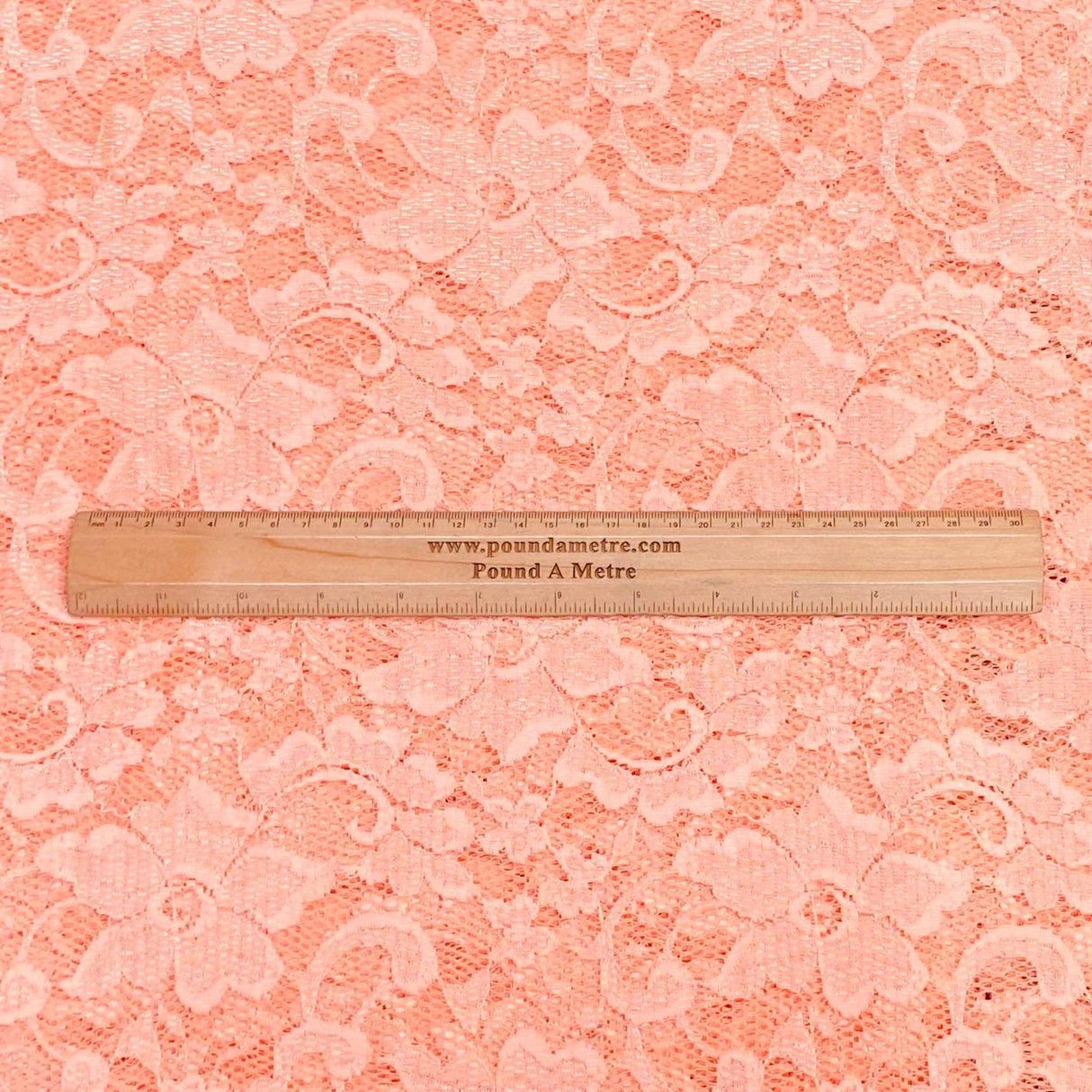 3 Metres Luxurious Rachelle Lace- 55" Wide (Peach)