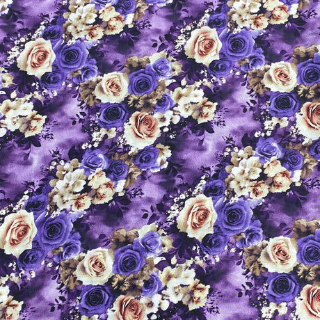 3 Metres, Printed Summer Dressmaking Viscose Fabric - 55" Wide (Viscose 62)