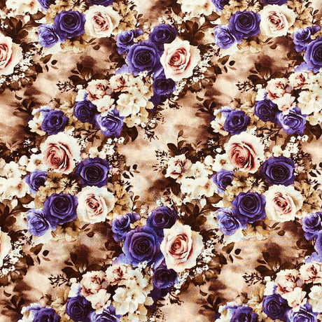 3 Metres, Printed Summer Dressmaking Viscose Fabric - 55" Wide (Viscose 66)