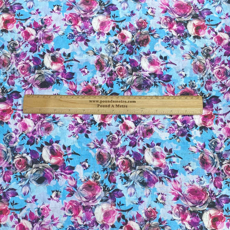 Per Metre 100% Digital Cotton Print - (Print 26)