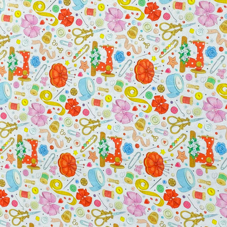 Per Metre 100% Digital Cotton Print - (Print 34)