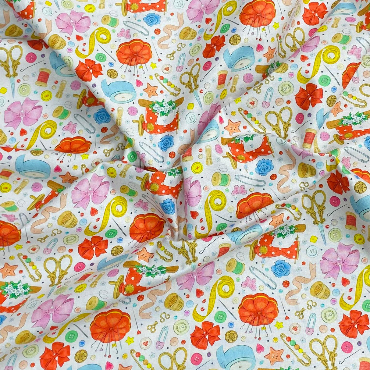 Per Metre 100% Digital Cotton Print - (Print 34)