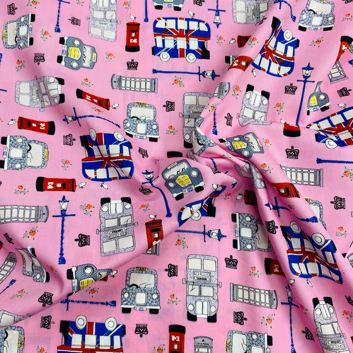 Per Metre 100% Digital Cotton Print - (Print 61)