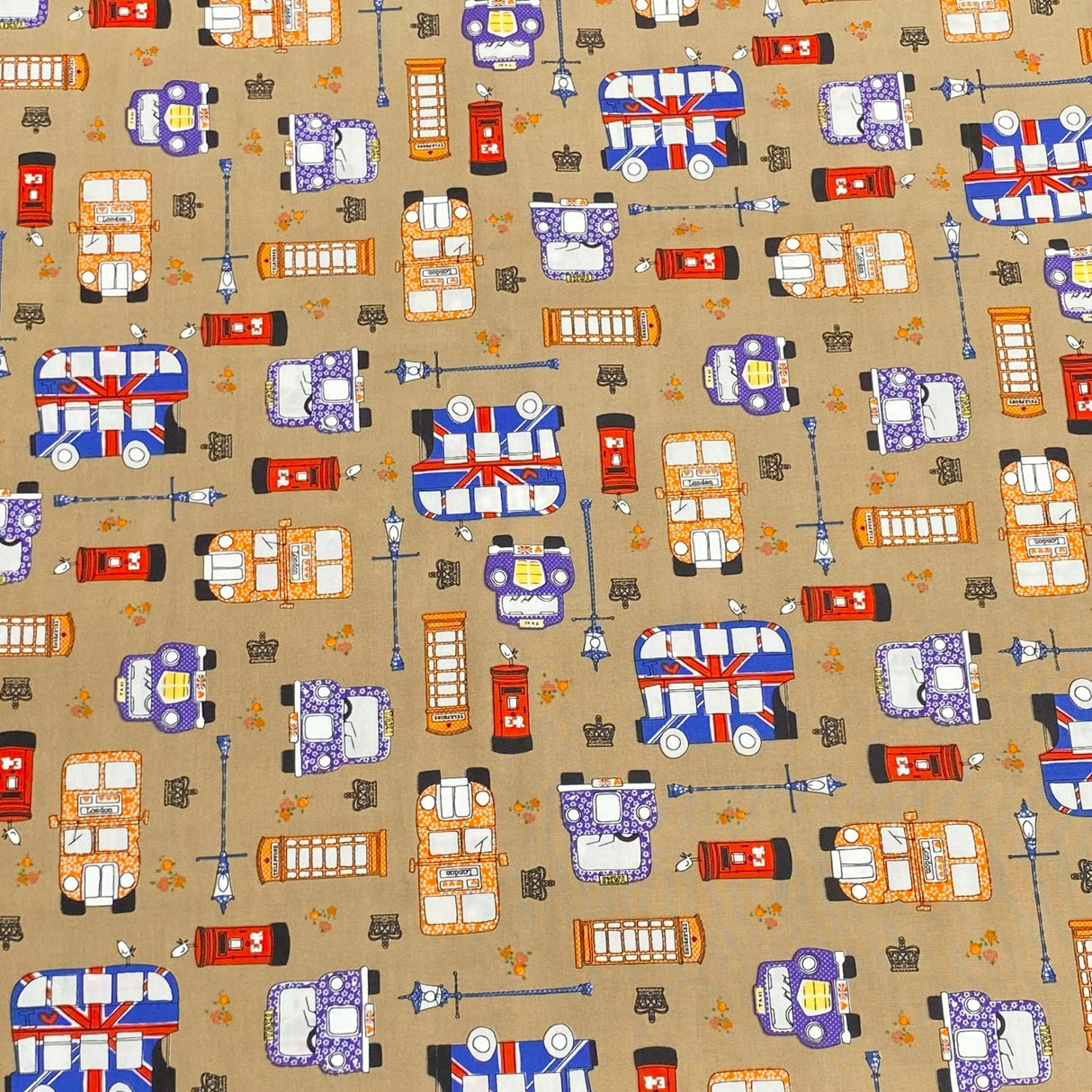 Per Metre 100% Digital Cotton Print - (Print 42)