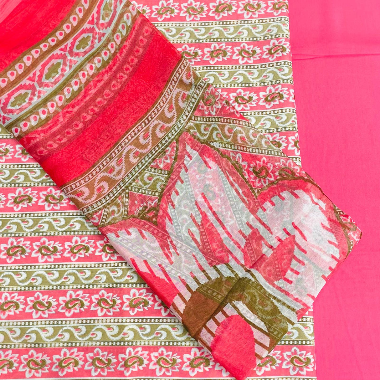 7.5 Metres Crepe Fabric Bundle - 45" Wide- 3 Pieces (Design 4)