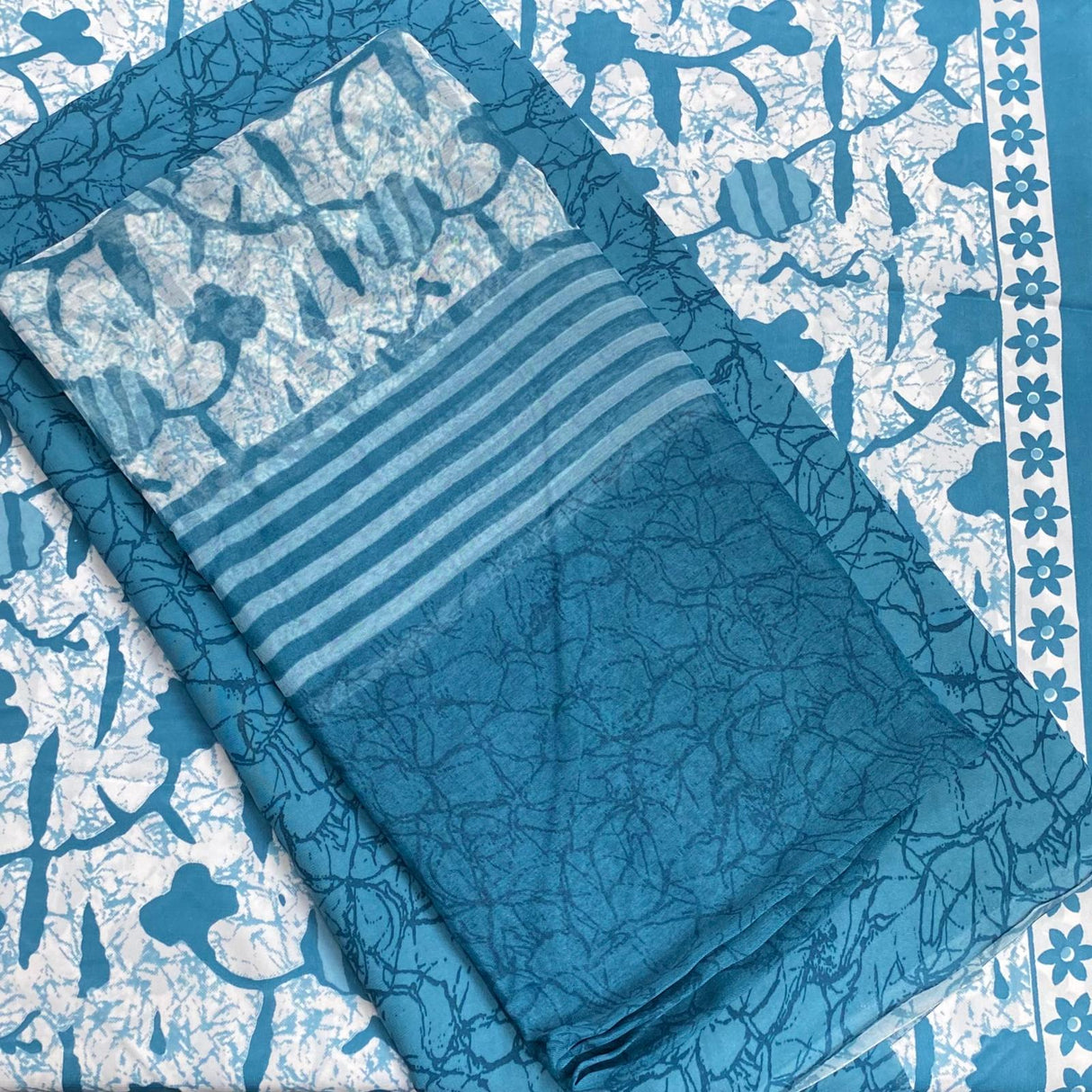 7.5 Metres Crepe Fabric Bundle - 45" Wide- 3 Pieces (Design 3)