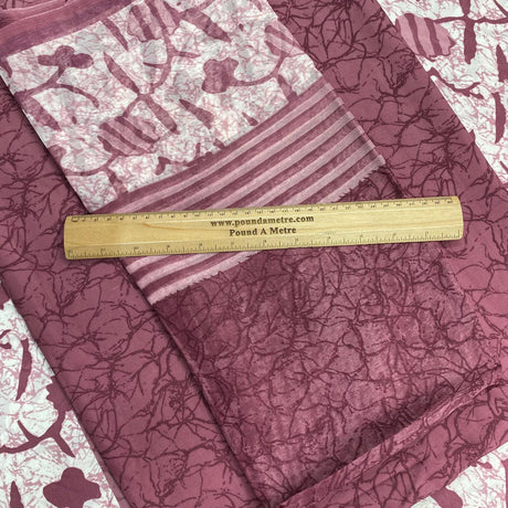 7.5 Metres Crepe Fabric Bundle - 45" Wide- 3 Pieces (Design 7)