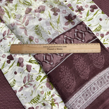 7.5 Metres Crepe Fabric Bundle - 45" Wide- 3 Pieces (Design 9)