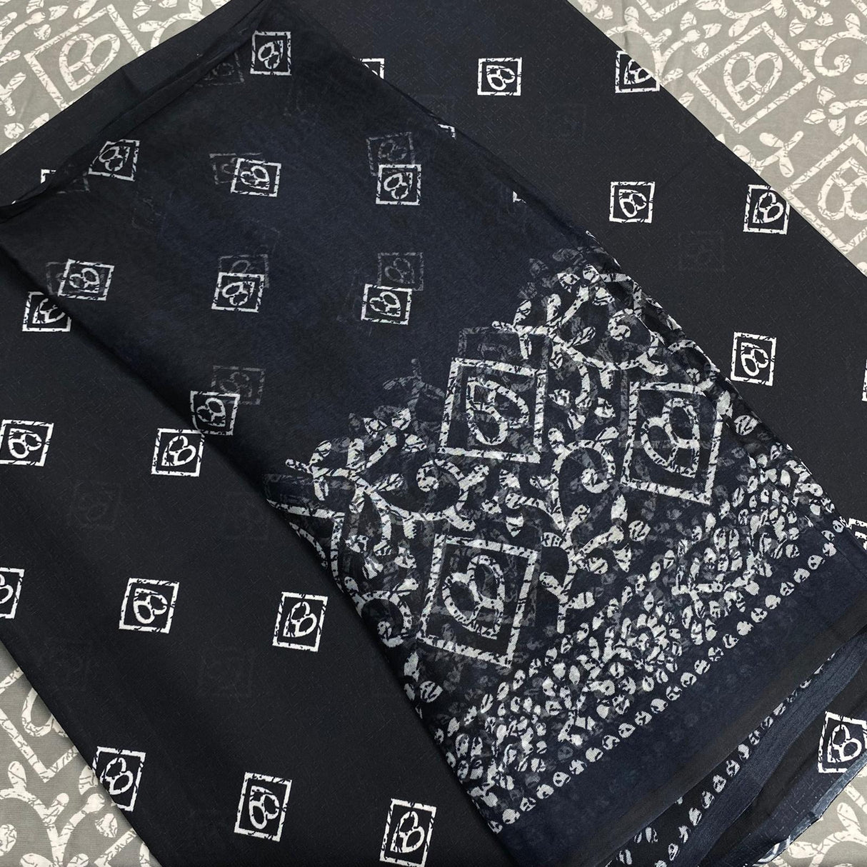 7.5 Metres Crepe Fabric Bundle - 45" Wide- 3 Pieces (Design 13)