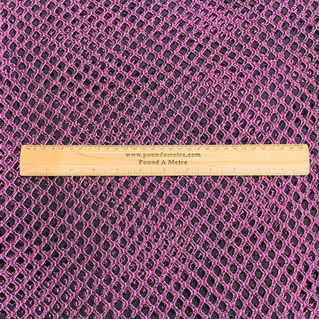 3 Metres Metallic Cutwork Jersey 60' wide (Purple)