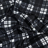 3 Metre Luxurious Soft Viscose Jersey - 60"-  (Black & White)