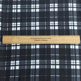 3 Metre Luxurious Soft Viscose Jersey - 60"-  (Black & White)
