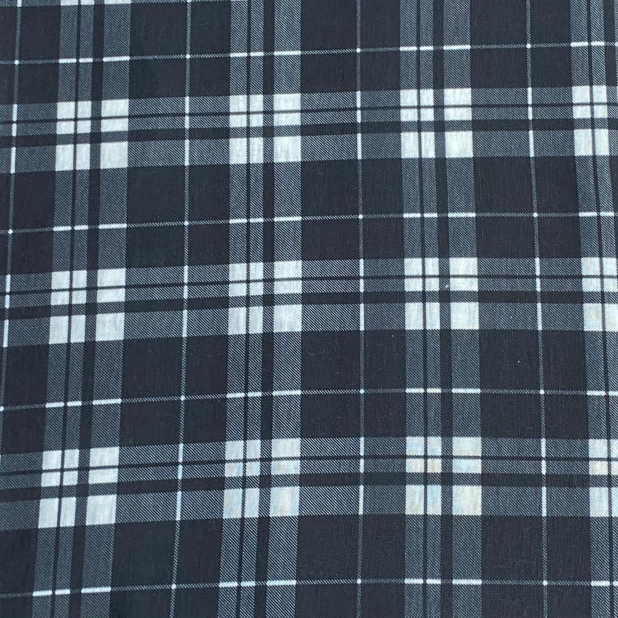 3 Metre Luxurious Soft Viscose Jersey - 60"-  (Black & White)