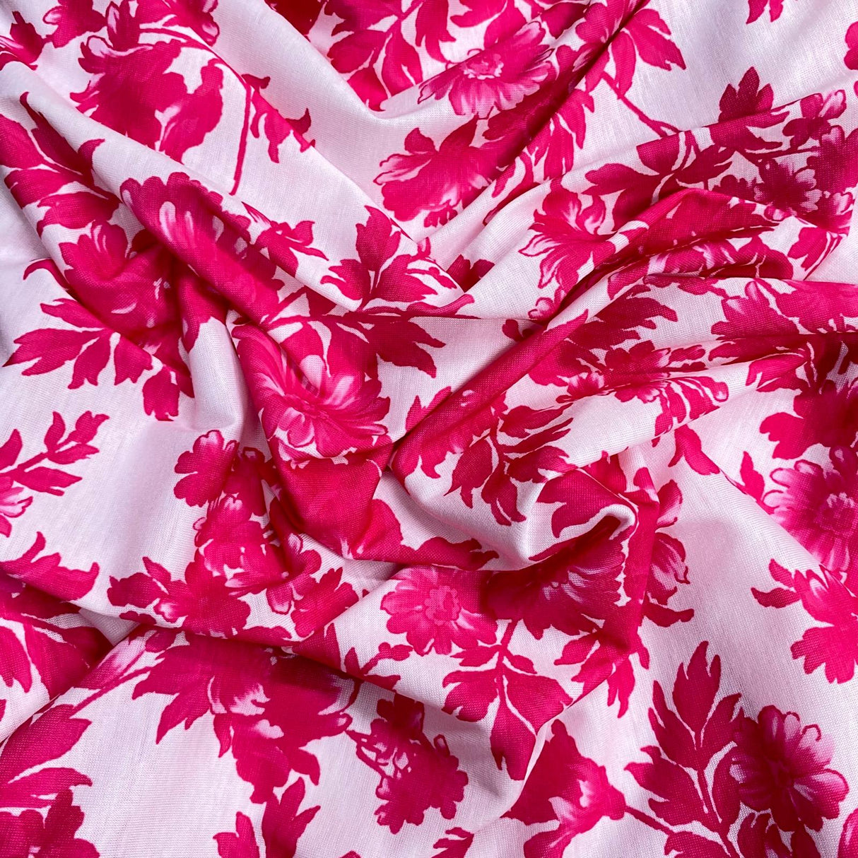 3 Metre Luxurious Soft Viscose Jersey - 60"-  (Pink & White)