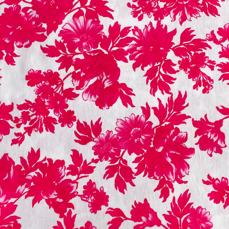 3 Metre Luxurious Soft Viscose Jersey - 60"-  (Pink & White)
