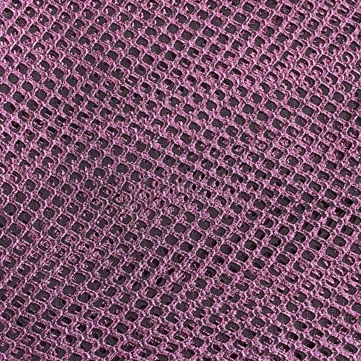 3 Metres Metallic Cutwork Jersey 60' wide (Purple)