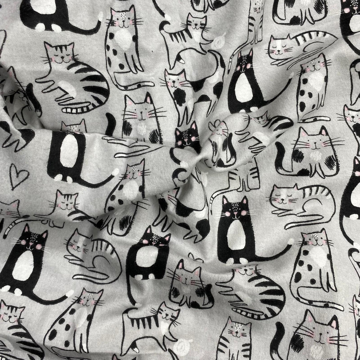 Per Metre High Quality Brushed Cotton - 45" Wide (Kitty)