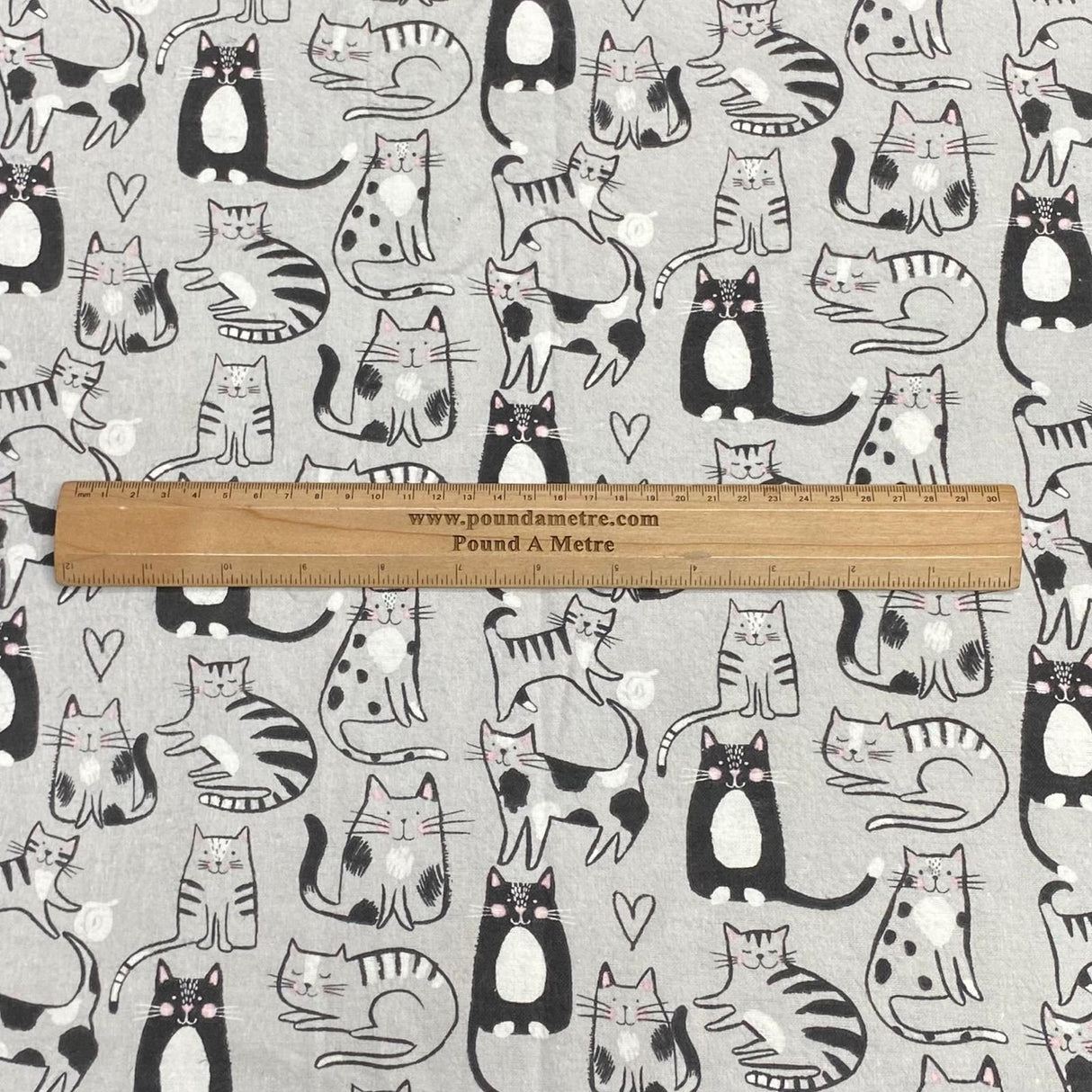 Per Metre High Quality Brushed Cotton - 45" Wide (Kitty)