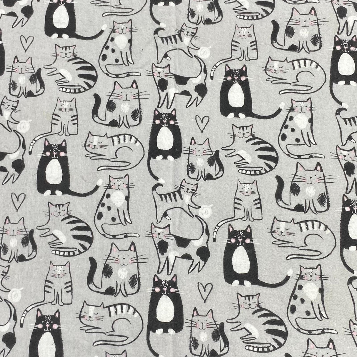 Per Metre High Quality Brushed Cotton - 45" Wide (Kitty)