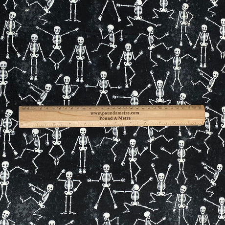 Per Metre High Quality Brushed Cotton - 45" Wide (Skeleton)