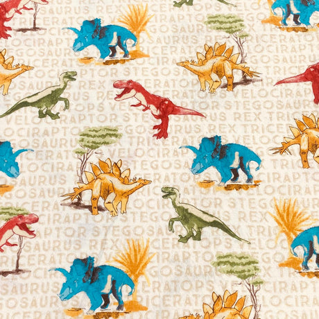 Per Metre High Quality Brushed Cotton - 45" Wide (Dinosaur)