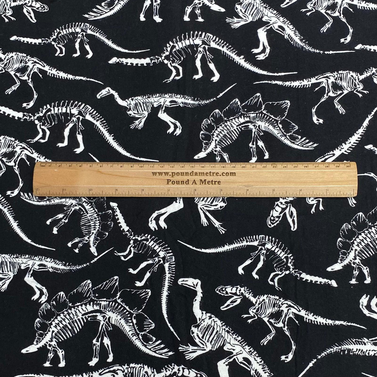 Per Metre High Quality Brushed Cotton - 45" Wide (Bones)