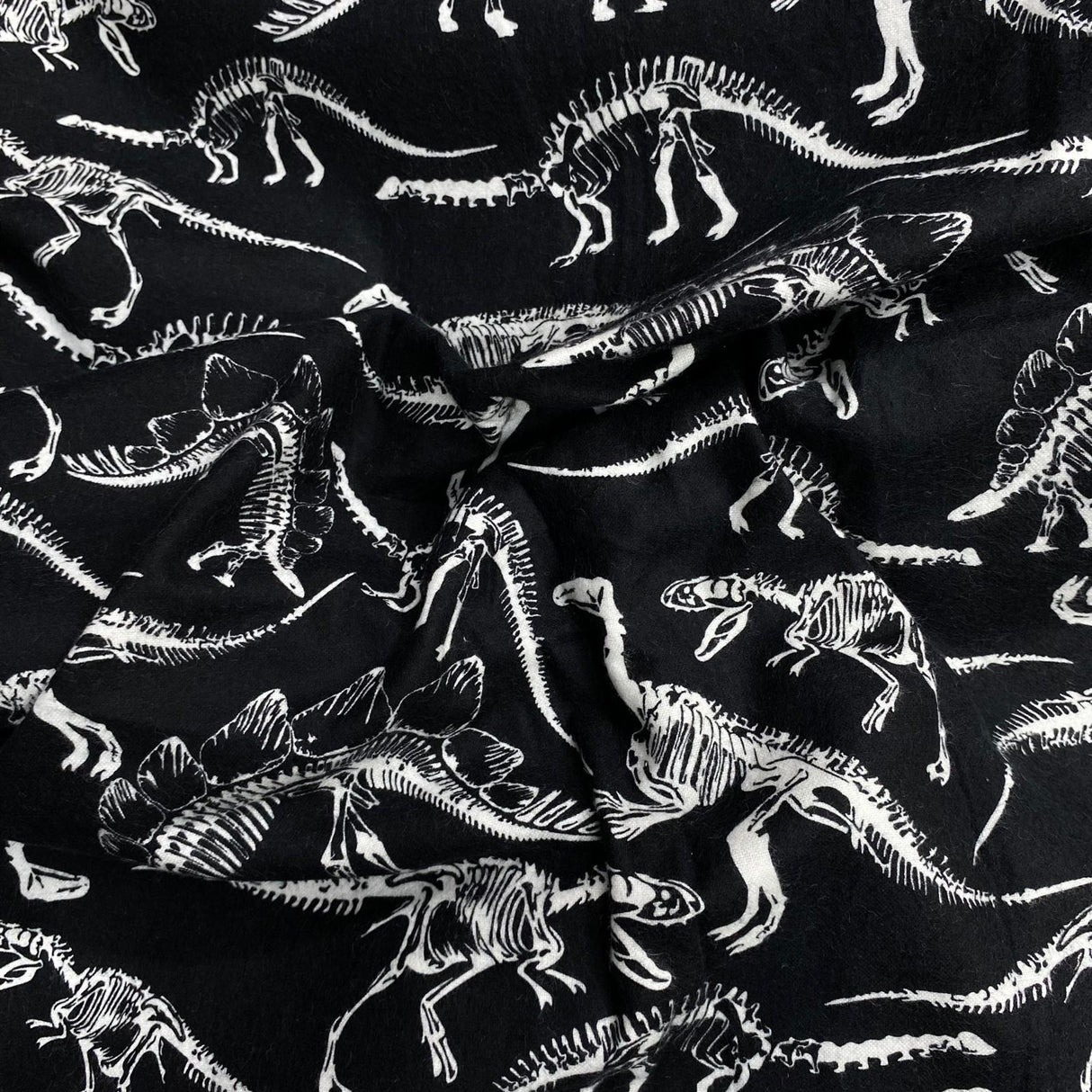 Per Metre High Quality Brushed Cotton - 45" Wide (Bones)