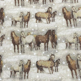 Per Metre High Quality Brushed Cotton - 45" Wide (Horse)