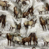 Per Metre High Quality Brushed Cotton - 45" Wide (Horse)