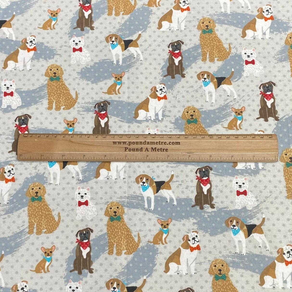 Per Metre High Quality Brushed Cotton - 45" Wide (Dog)