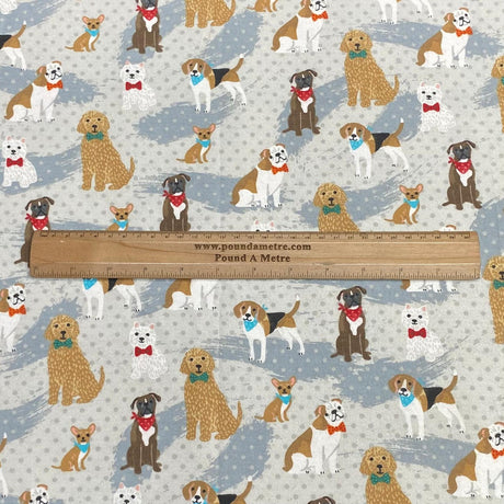 Per Metre High Quality Brushed Cotton - 45" Wide (Dog)
