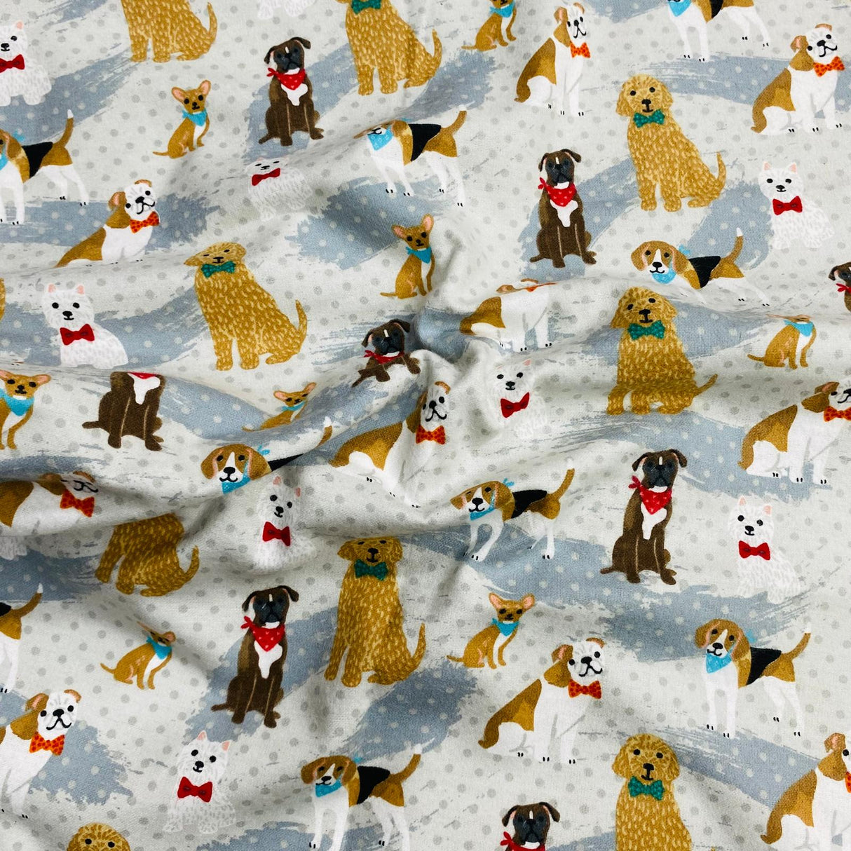 Per Metre High Quality Brushed Cotton - 45" Wide (Dog)