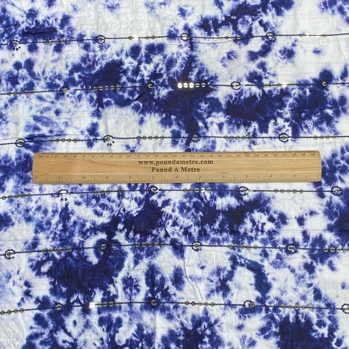 3 Metres, Luxury Tie-Dye Sequin On Rayon- 44'' Wide (Sale 100)