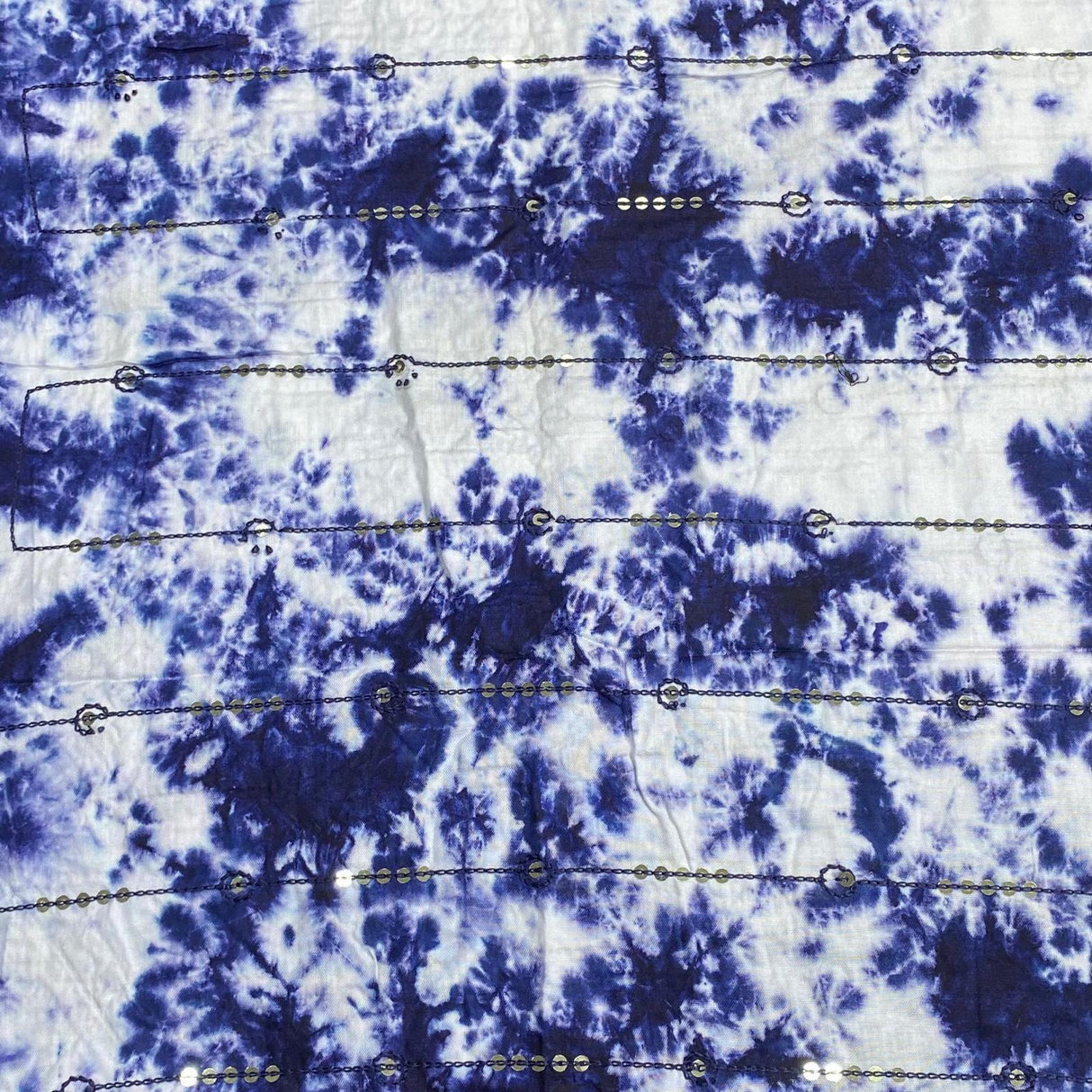 3 Metres, Luxury Tie-Dye Sequin On Rayon- 44'' Wide (Sale 100)