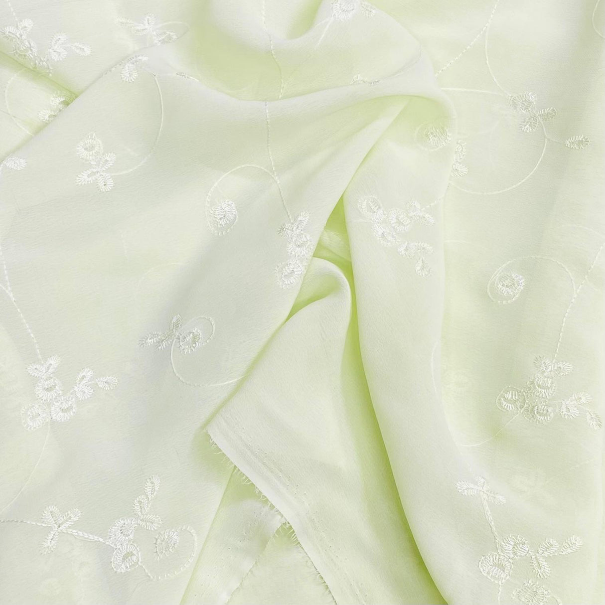 3 Metres Luxurious Dressmaking Embroidery  Crepe 45" wide (Sale 118)