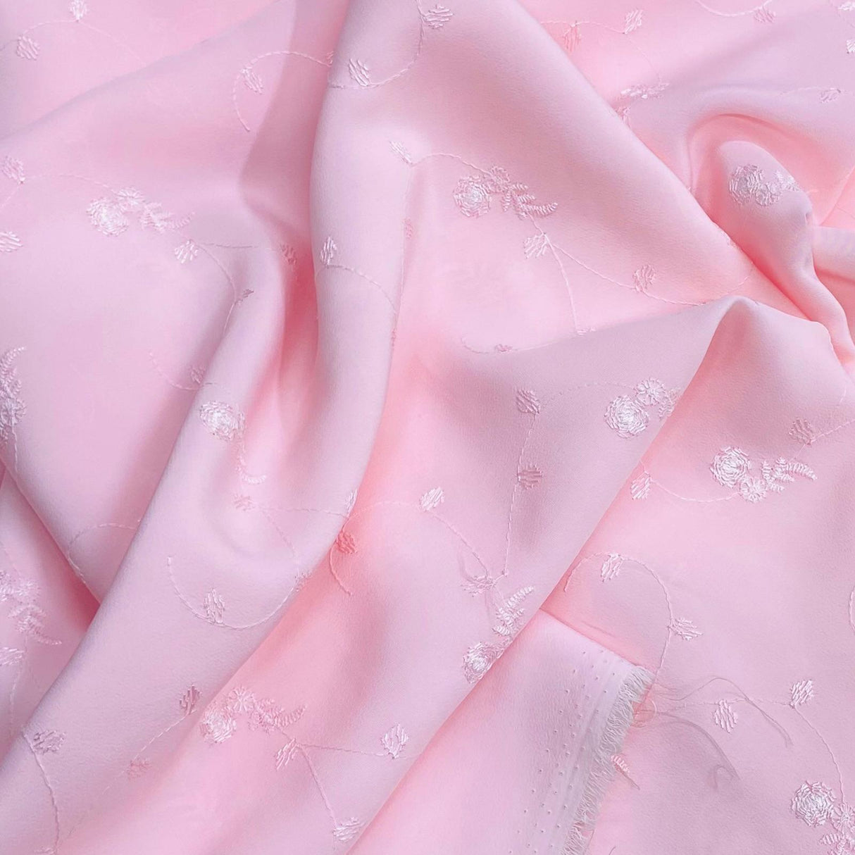 3 Metres Luxurious Dressmaking Embroidery  Crepe 45" wide (Sale 111)