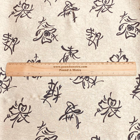 3 Metres Luxurious Dressmaking Embroidery  Crepe 45" wide (Sale 117)